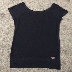 Hollister shirt. Navy blue.